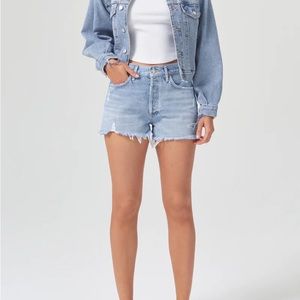 AGOLDE PARKER VINTAGE CUT OFF SHORTS, SIZE 27
